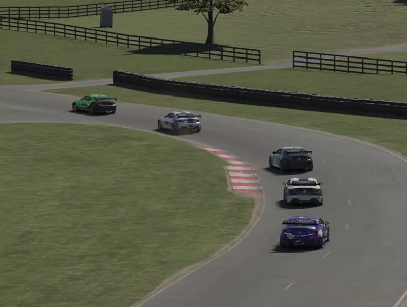 GR86 Racing Lines - Different approaches through the sweeper